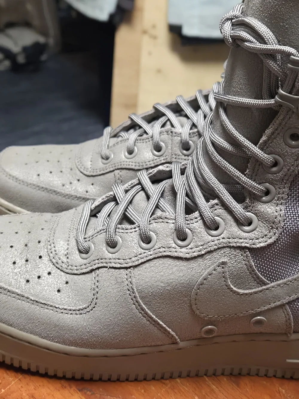 Nike Men's Special Fields High-Top Tactical Boot in Gray